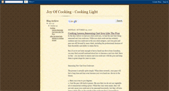 Desktop Screenshot of joyofcookinglight.blogspot.com