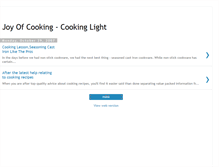 Tablet Screenshot of joyofcookinglight.blogspot.com