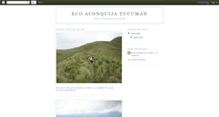 Desktop Screenshot of ecoaconquijatucuman.blogspot.com