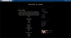 Desktop Screenshot of crystaljohn.blogspot.com