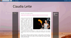 Desktop Screenshot of claudia-leite-br.blogspot.com