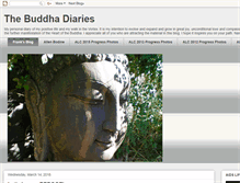 Tablet Screenshot of buddhadiaries.blogspot.com