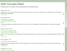 Tablet Screenshot of gmocannabiswatch.blogspot.com