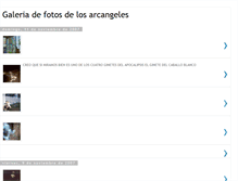 Tablet Screenshot of fotosdearcangeles1.blogspot.com