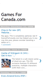 Mobile Screenshot of gamesforcanada.blogspot.com