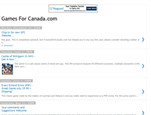 Tablet Screenshot of gamesforcanada.blogspot.com