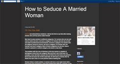 Desktop Screenshot of how-to-seduce-a-married-woman.blogspot.com