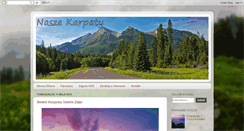 Desktop Screenshot of naszekarpaty.blogspot.com