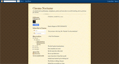 Desktop Screenshot of cinemanocturne.blogspot.com