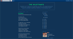 Desktop Screenshot of maxthedilettante.blogspot.com