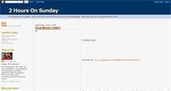 Desktop Screenshot of 2hoursonsunday.blogspot.com