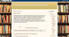 Desktop Screenshot of escenarioscomunicacion.blogspot.com