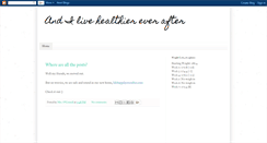 Desktop Screenshot of andilivehealthiereverafter.blogspot.com