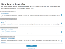 Tablet Screenshot of nicheempiregenerator-review.blogspot.com