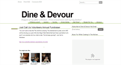 Desktop Screenshot of dinedevour.blogspot.com