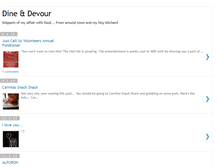 Tablet Screenshot of dinedevour.blogspot.com