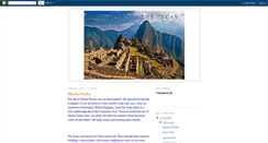 Desktop Screenshot of lifestyleoftheincas.blogspot.com