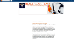 Desktop Screenshot of healthsolutionsonline.blogspot.com