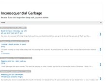 Tablet Screenshot of inconsequentialgarbage.blogspot.com
