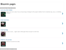 Tablet Screenshot of bloominpages.blogspot.com