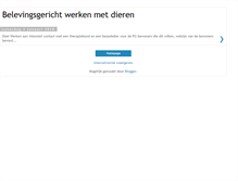 Tablet Screenshot of belevingsgerichtwerkenmetdieren.blogspot.com