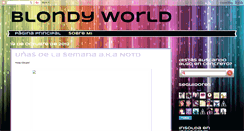 Desktop Screenshot of blondy-world.blogspot.com