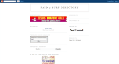 Desktop Screenshot of paid2surfdirectory.blogspot.com