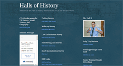 Desktop Screenshot of hallsofhistory.blogspot.com