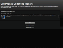 Tablet Screenshot of cellphonesunder50.blogspot.com