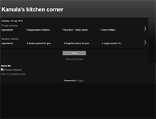 Tablet Screenshot of kamalaskitchencorner.blogspot.com