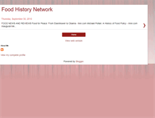 Tablet Screenshot of foodhistorynetwork.blogspot.com