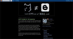 Desktop Screenshot of catsarenotblogs.blogspot.com