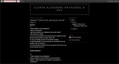 Desktop Screenshot of elenorklingborg.blogspot.com