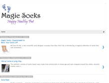 Tablet Screenshot of magic-socks.blogspot.com