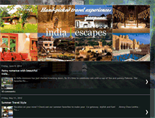 Tablet Screenshot of indiaescapes.blogspot.com