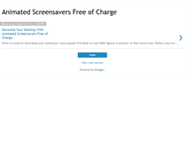 Tablet Screenshot of animatedscreensaversfreeofcharge.blogspot.com