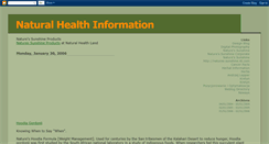 Desktop Screenshot of naturalhealth.blogspot.com