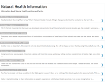 Tablet Screenshot of naturalhealth.blogspot.com