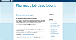 Desktop Screenshot of pharmacyjob-descriptions.blogspot.com
