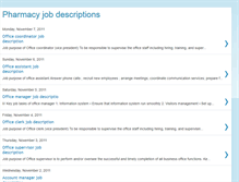 Tablet Screenshot of pharmacyjob-descriptions.blogspot.com