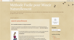 Desktop Screenshot of mincir-maigrir-naturellement.blogspot.com