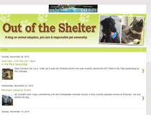 Tablet Screenshot of outoftheshelter.blogspot.com