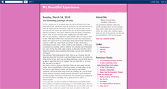 Desktop Screenshot of mybeautifulexperience.blogspot.com