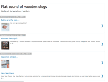 Tablet Screenshot of flatsoundofwoodenclogs.blogspot.com