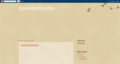 Desktop Screenshot of madeinatlantis.blogspot.com