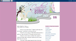 Desktop Screenshot of cynthiaborris.blogspot.com