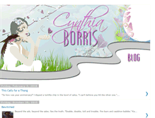 Tablet Screenshot of cynthiaborris.blogspot.com