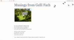 Desktop Screenshot of musingsfromgellifach.blogspot.com