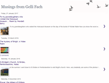 Tablet Screenshot of musingsfromgellifach.blogspot.com