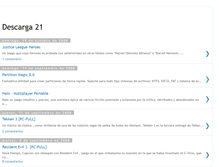 Tablet Screenshot of descarga21.blogspot.com